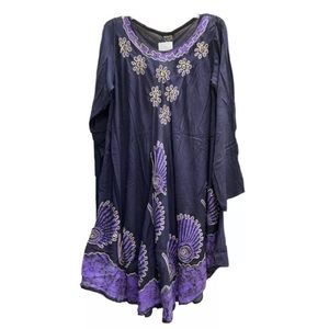 Batik Tunic - Purple